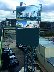 Bauschilder Herstellung und Montage von Bauschildern Werbefachfirma Werbefachbetrieb