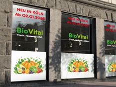 Folienbeschriftung kaufen Aach Klebefolie bedrucken lassen Aach Schaufensterbeschriftung kaufen