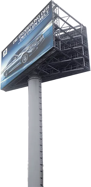 Werbeturm mit Display oder Video-Wall für digitale Außenwerbung