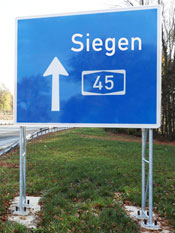 reflektierende Verkehrsschilder kaufen Aach