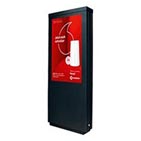Werbepylon mit Display Kempten Werbestele Kempten Displaystelen Kempten Außenwerbung Kempten Montageservice Kempten