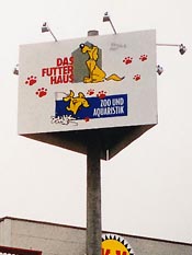 beleuchteter Werbeturm mit LED-Beleuchtung mit Montageservice in Doberlug-Kirchhain